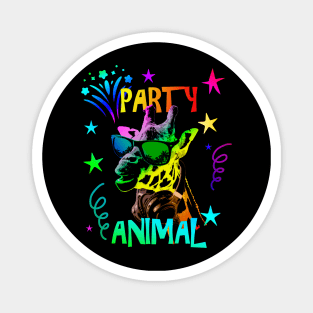 Giraffe Party Animal Magnet